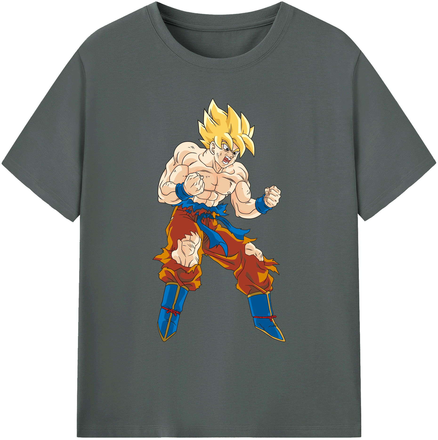 （画像用） ドラゴンボール 孫悟空（そん ごくう）Son Goku カカロット DRAGON BALL Kakarotto 綿100％ メンズ半袖Tシャツ｜肌触りやわらか＆通気性